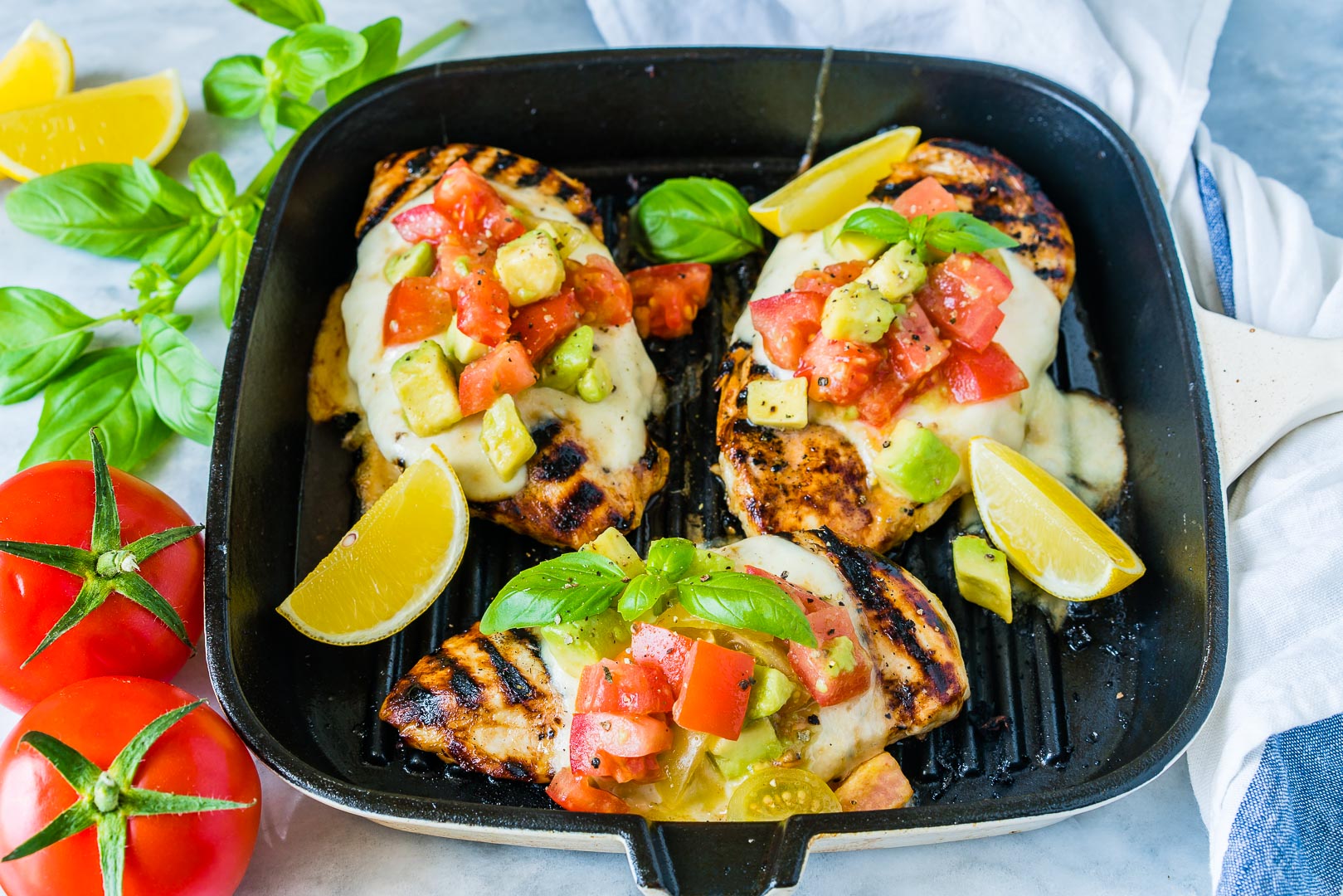 Grilled Chicken with Avocado Salsa