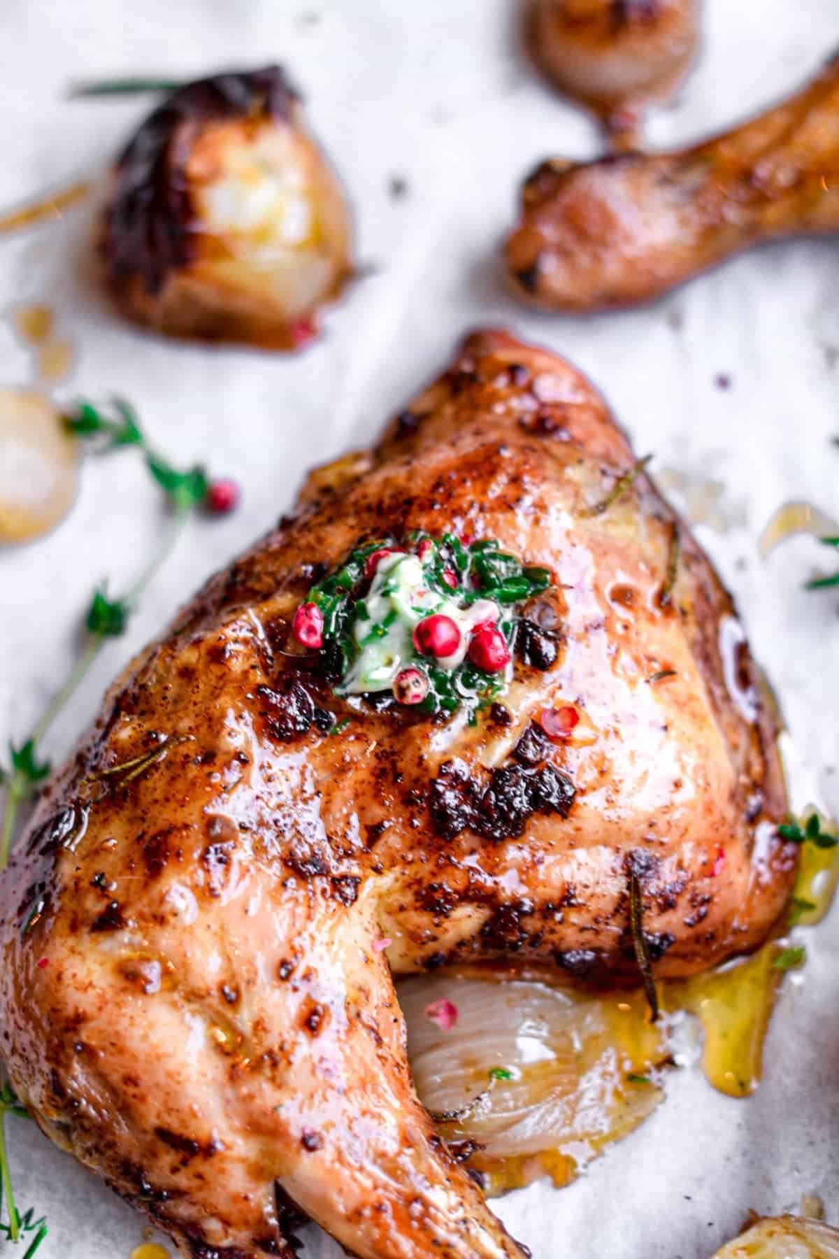 Herb Butter Roasted Chicken
