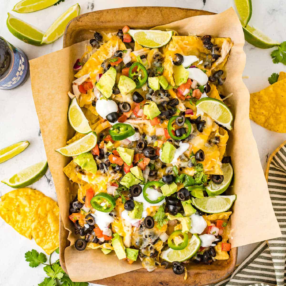Mexican Chicken Sheet Pan Nachos