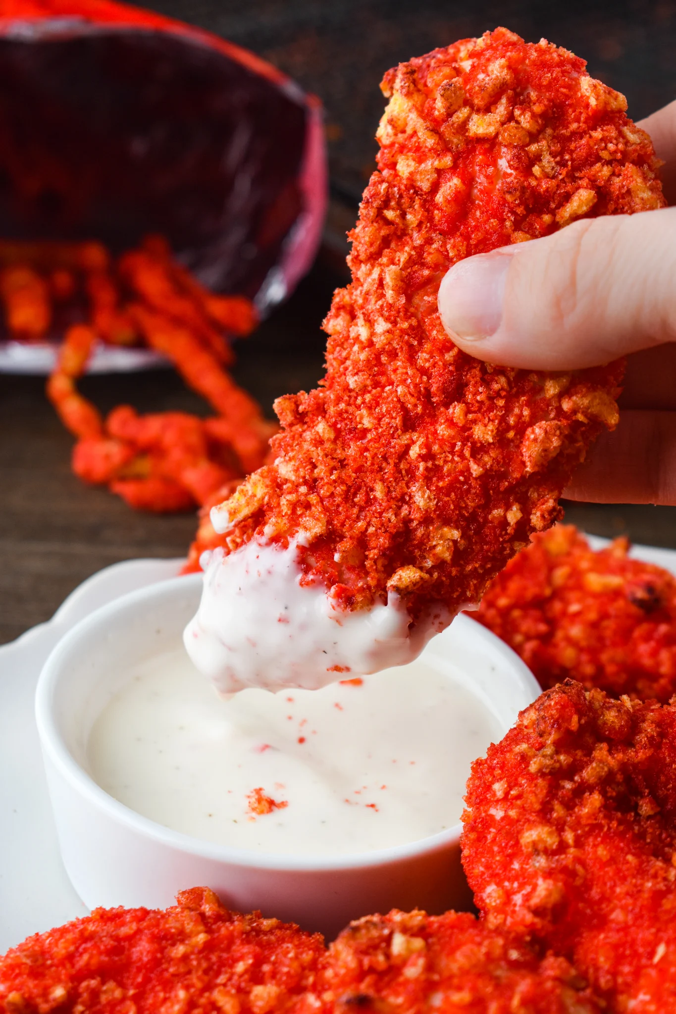 Air Fryer Flamin’ Hot Chicken Tenders