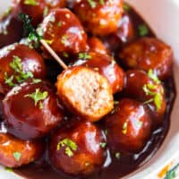 Crockpot BBQ Chicken Meatballs Recipe