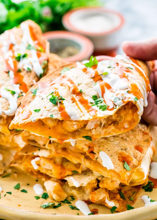 Buffalo Chicken Quesadillas