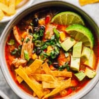 Homemade Chicken Tortilla Soup Recipe