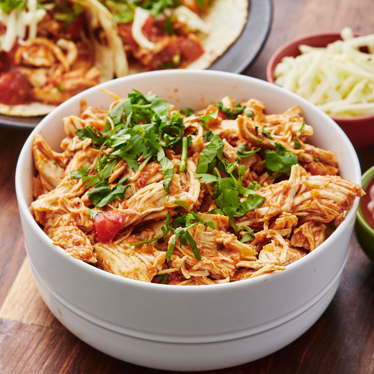 Creamy Crockpot Salsa Chicken