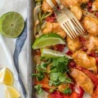 Sheet Pan Baked Chicken Fajitas