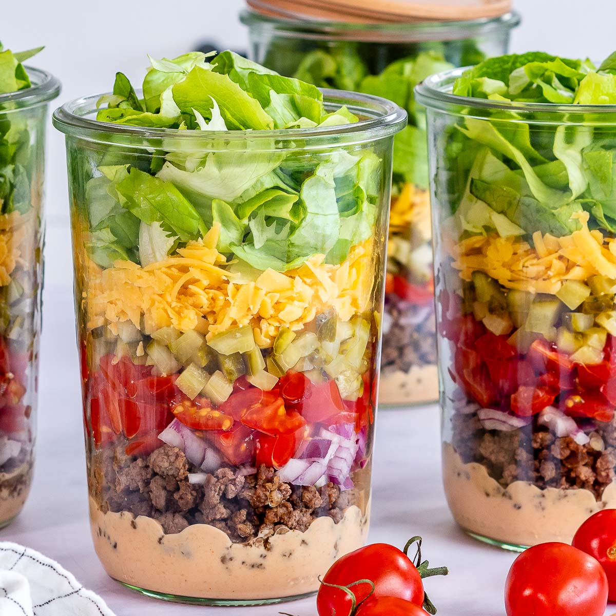 Salad in a jar :Thursday-lunch