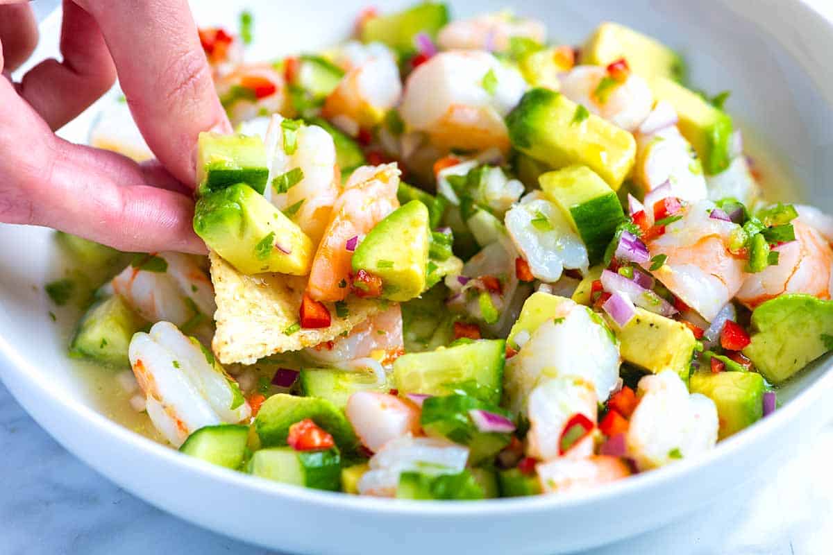 SHRIMP CEVICHE RECIPE (EASY!)