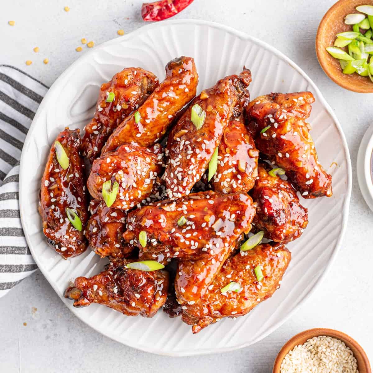 Sweet and sticky keto chicken wings