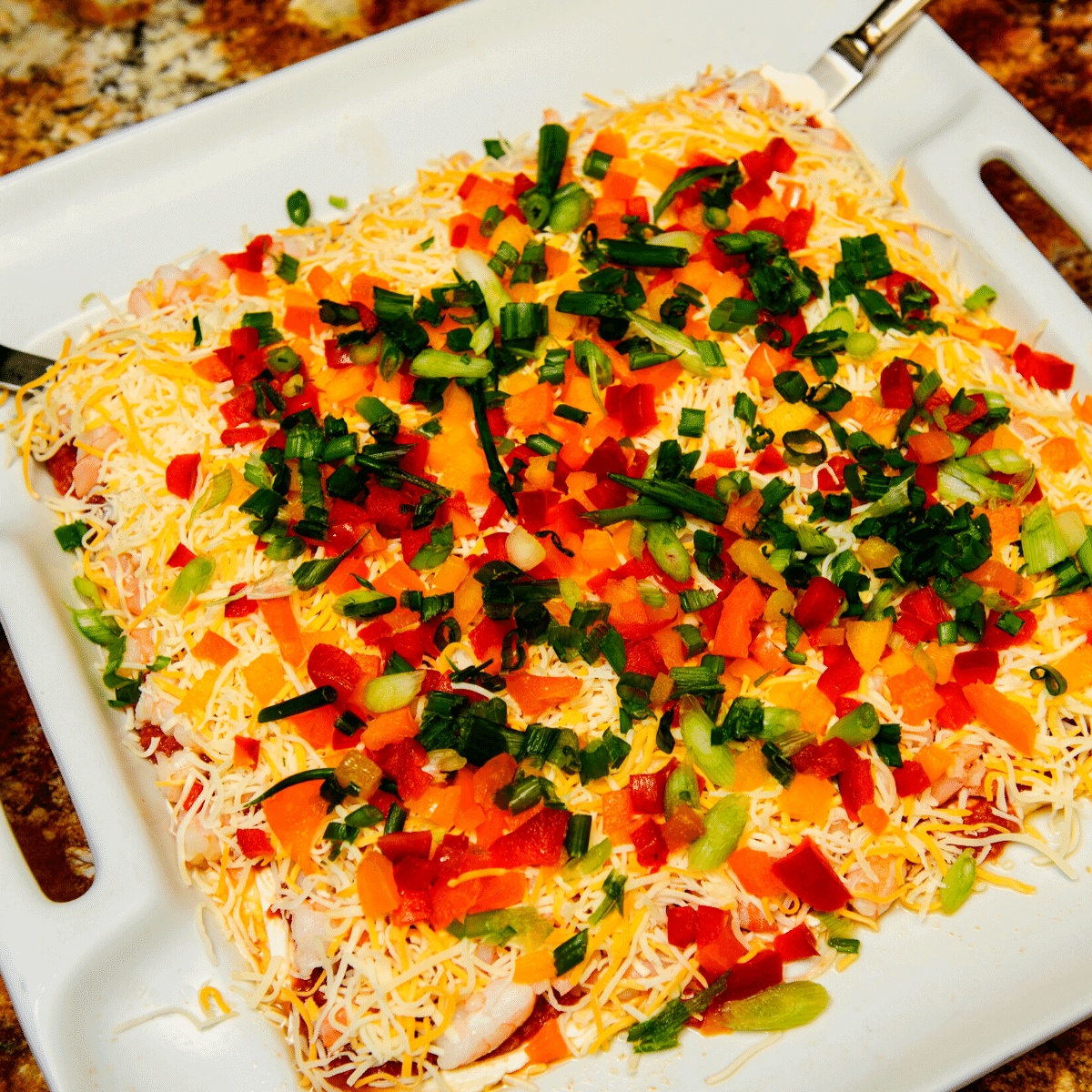 KETO 7 LAYER TACO DIP RECIPE WITH MEAT