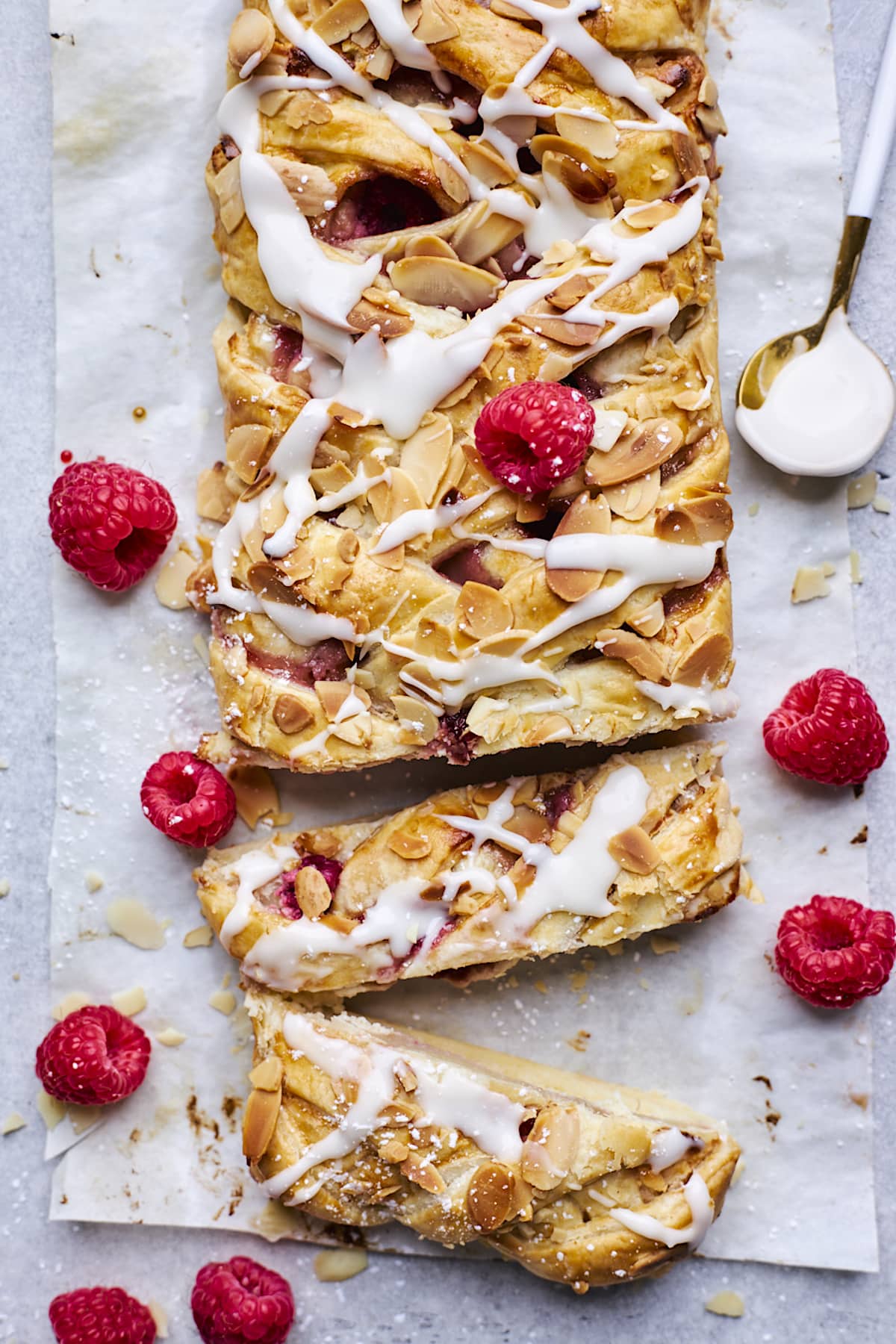 Raspberry Cream Cheese Danish Braid