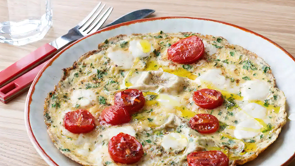 Keto Caprese omelet :Tuesday-lunch