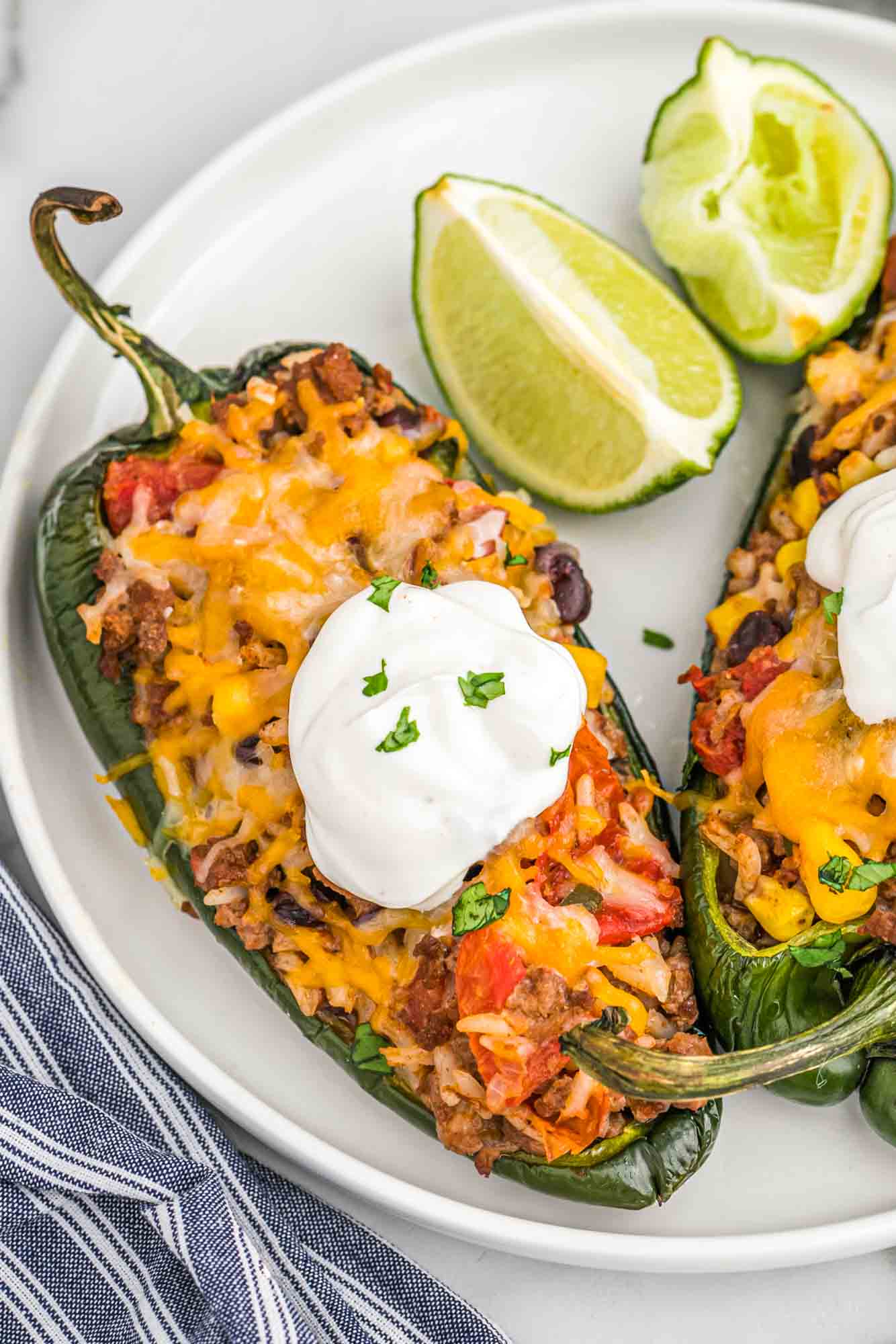 STUFFED POBLANO PEPPERS RECIPE