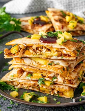 BBQ Chicken Mango Quesadillas