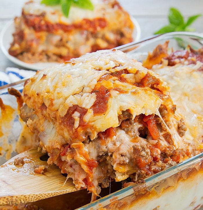 Low carb cauliflower lasagna