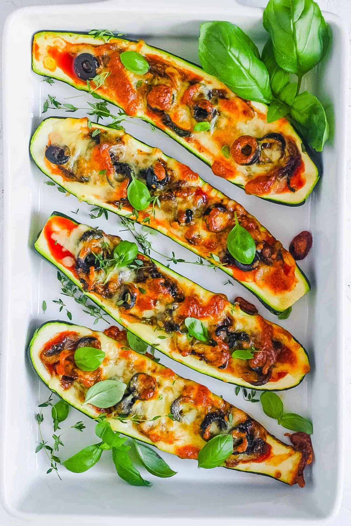 ZUCCHINI PIZZA BOATS RECIPE
