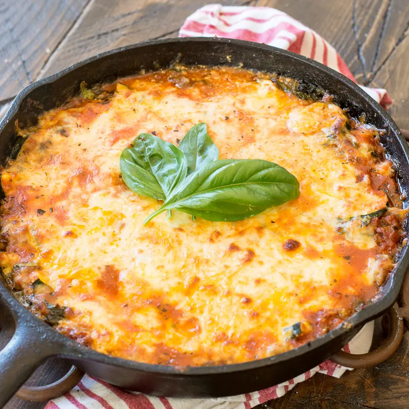Keto skillet lasagna