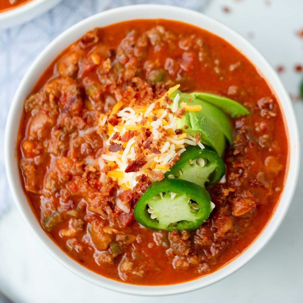 No-bean keto chili