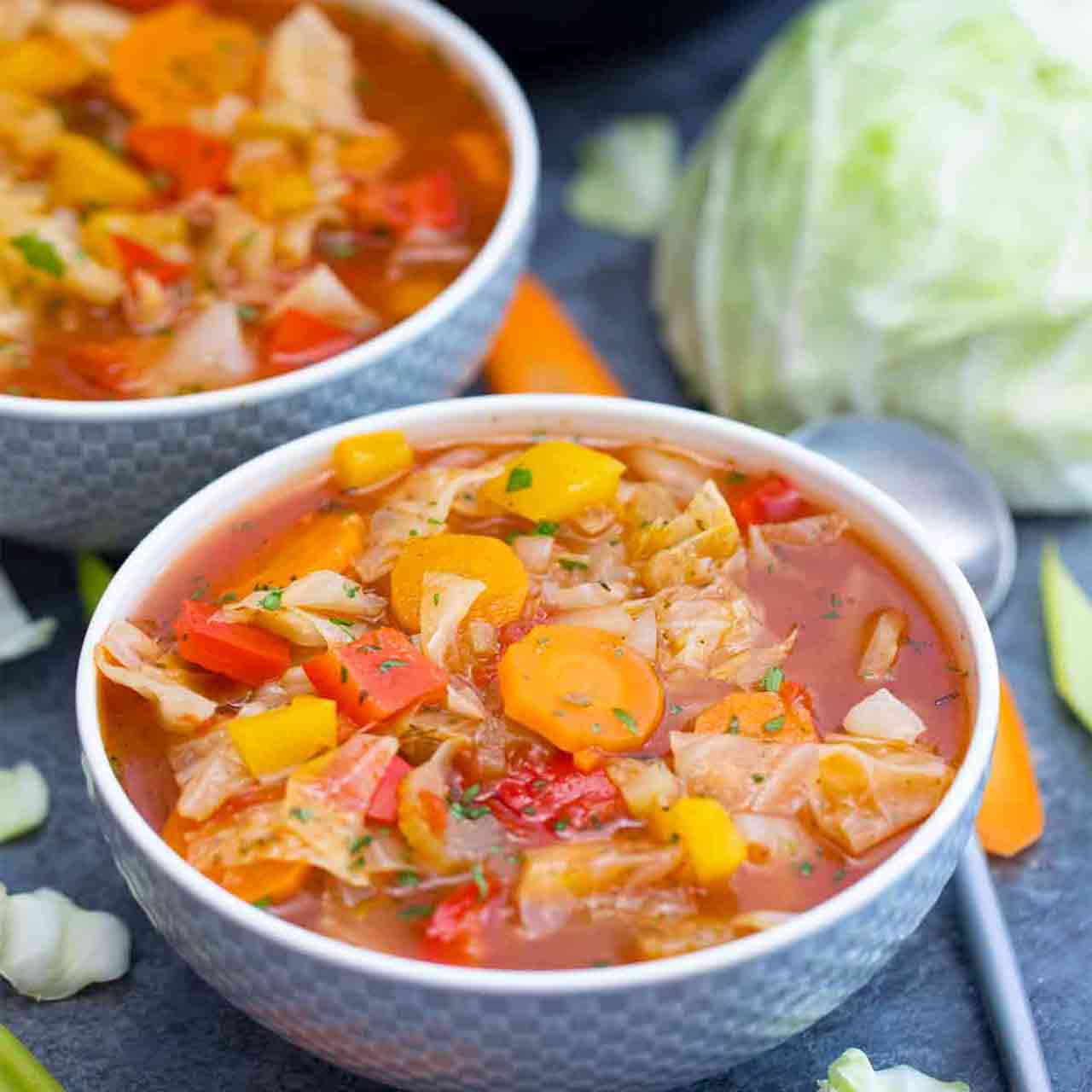 CABBAGE SOUP WITH HAMBURGER (CROCK POT OR INSTANT POT)