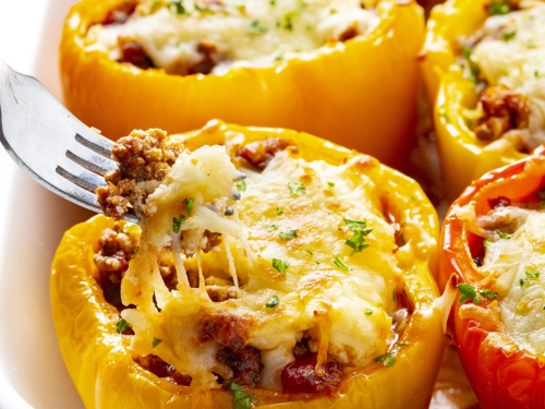 LOW CARB KETO STUFFED PEPPERS (LASAGNA STYLE)