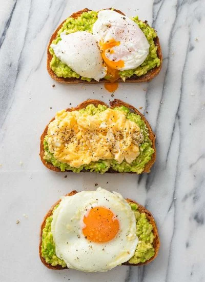 Avocado Toast with Egg- 3 Ways
