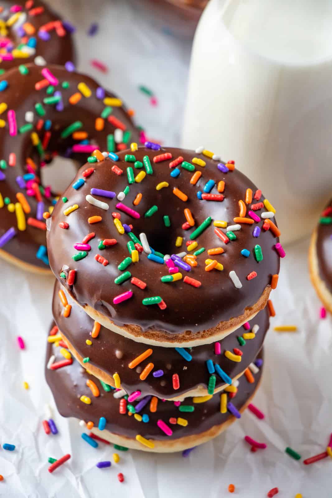 CHOCOLATE FROSTED DONUTS