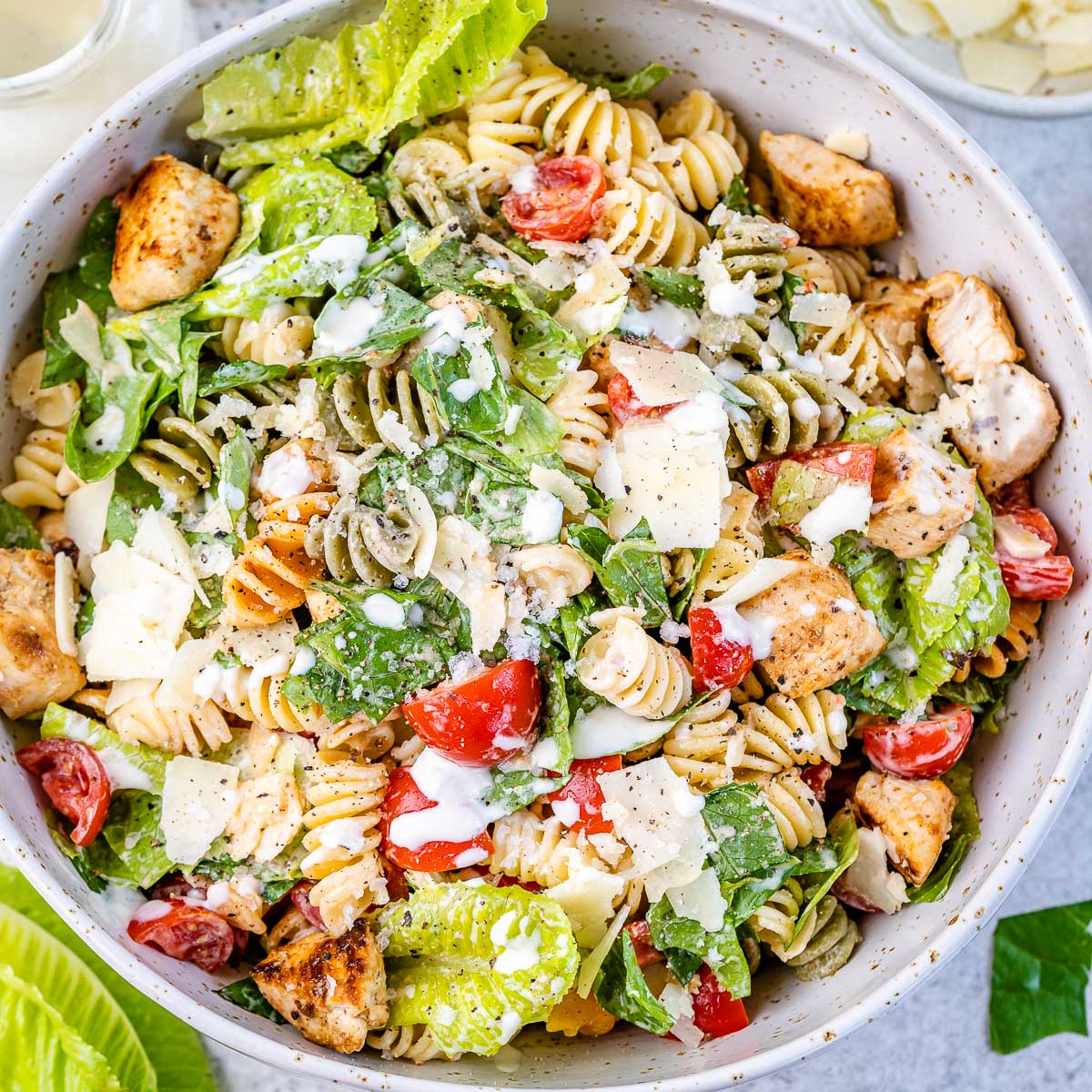 CAESAR BASIL PASTA SALAD