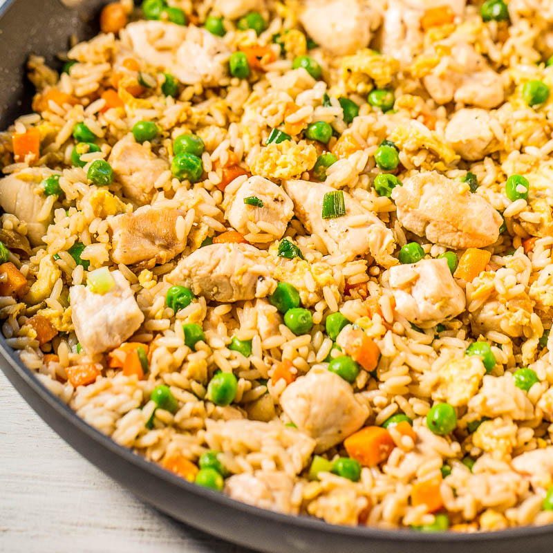 Devilled mango chicken fried rice