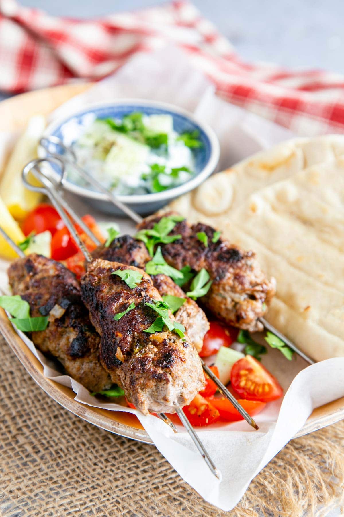Lamb tikka flatbreads
