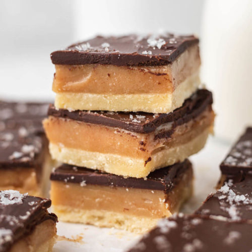 Salted Tahini-Chocolate Shortbread