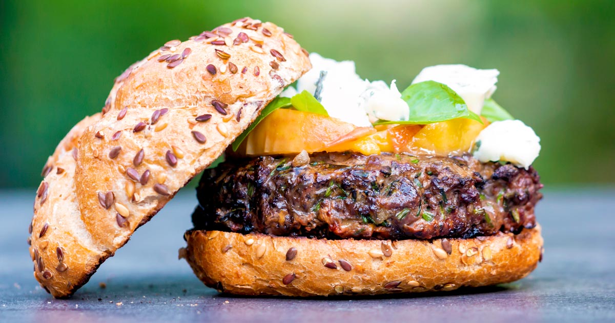Venison Burgers with Blue Cheese Recipe