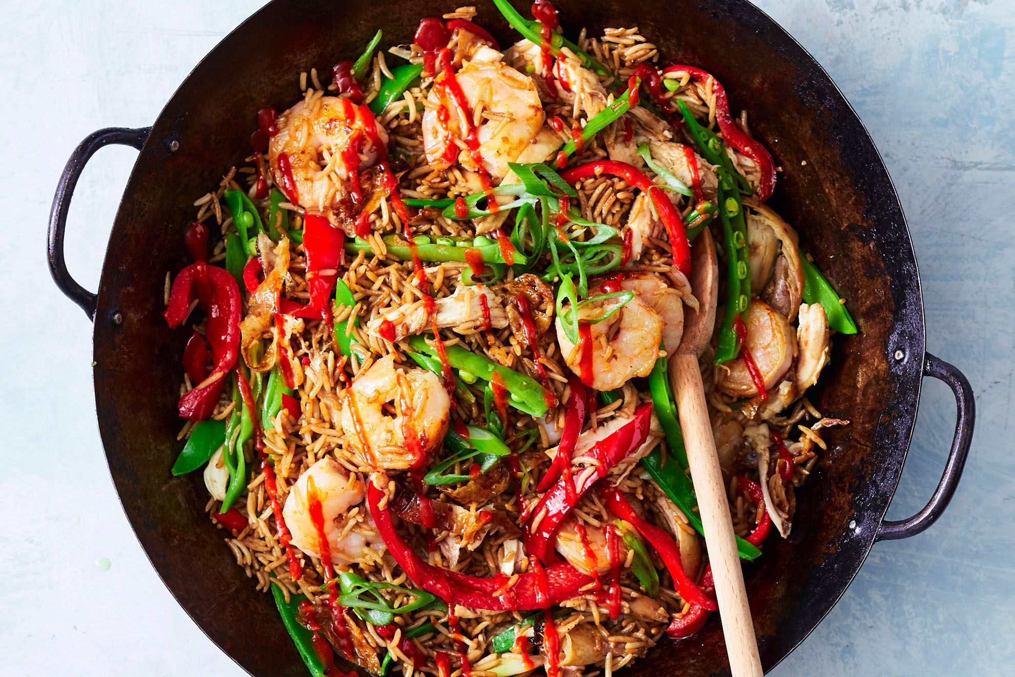 15-minute combination fried rice