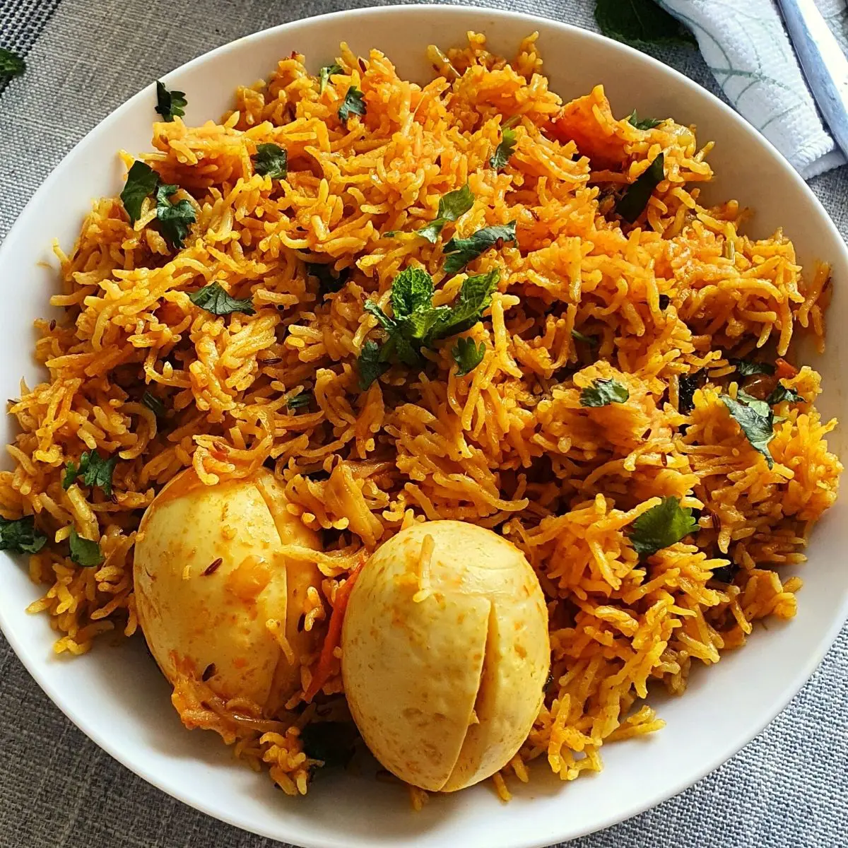 Egg Biryani Recipe (Instant Pot & Stovetop )