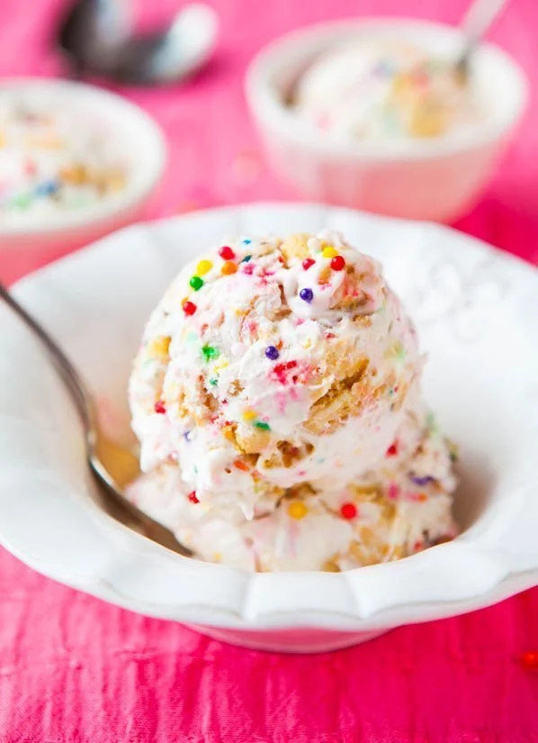Winter White Chocolate Cherry Ice Cream (Baskin-Robbins Copycat)