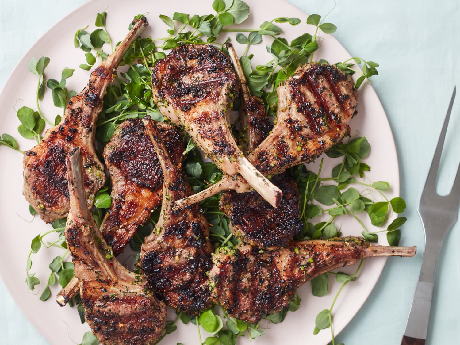 Massaman lamb cutlets with crunchy coconut potatoes