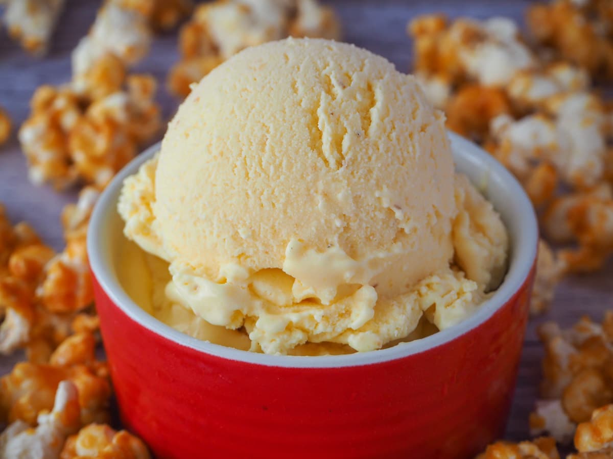 Creamy Popcorn Ice Cream