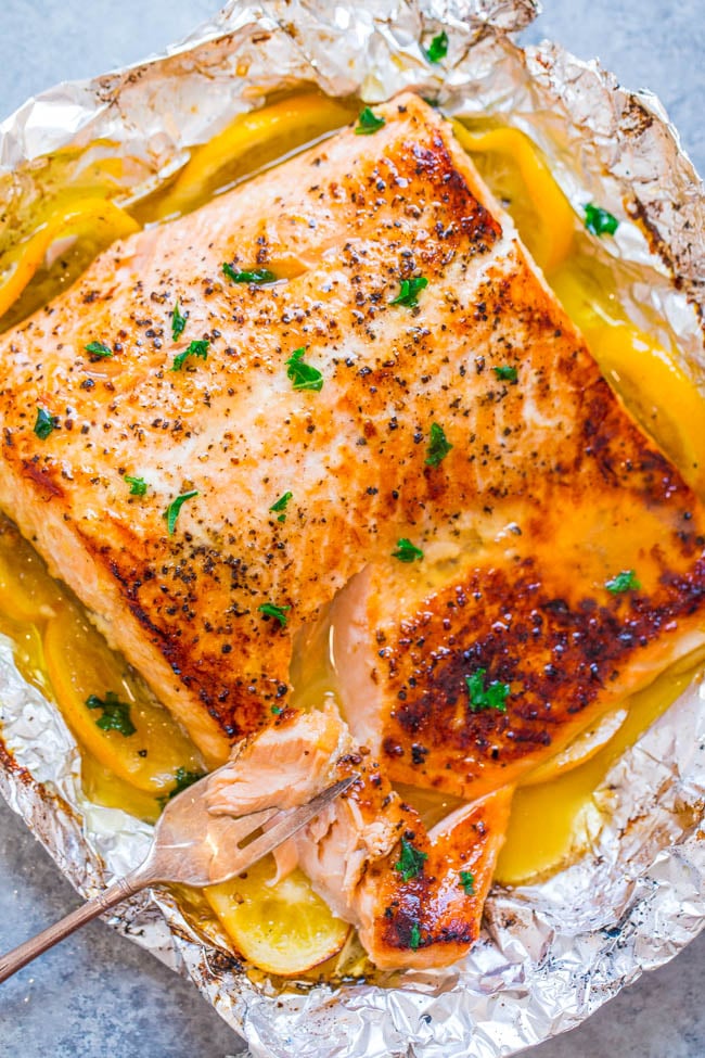 Lemon garlic butter salmon