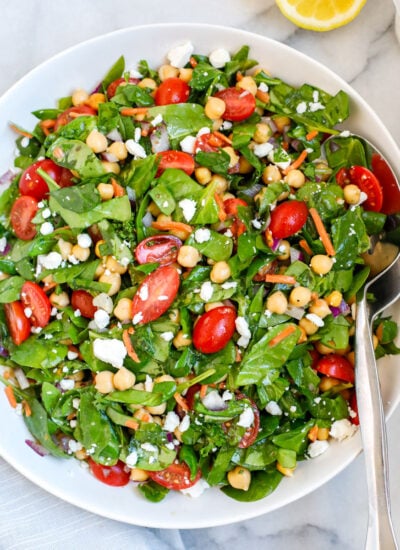 Spinach Chickpea Salad Recipe