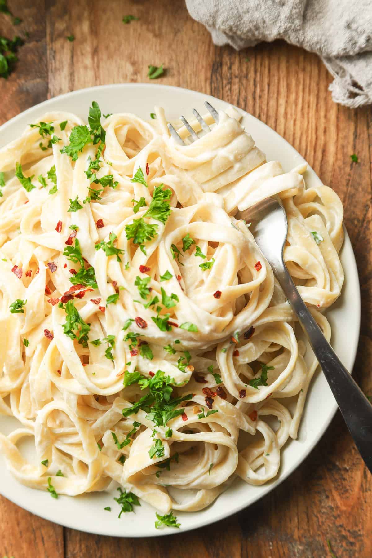 Vegan Fettuccine Alfredo